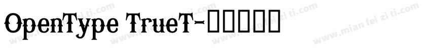 OpenType TrueT字体转换